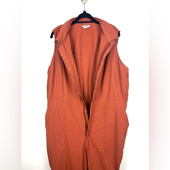 Duluth Heirloom‎ Gardening Coveralls Size XXL Orange Wicking Jumpsuit Sleeveless - Picture 9 of 15